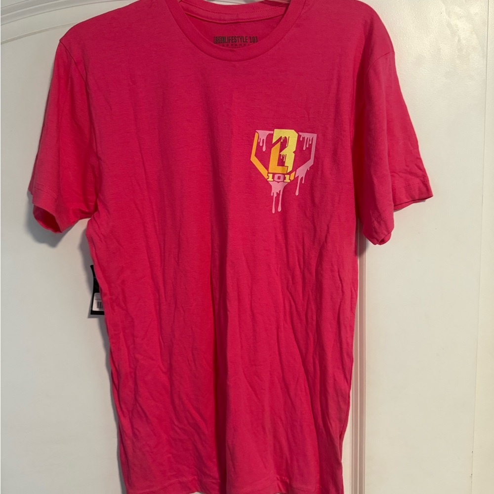 Bold Pink Baseball 101 shirt
